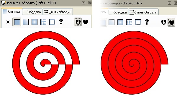 ��������� ������� � inkscape